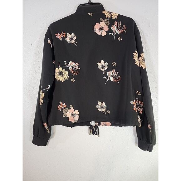 WHO WHAT‎ WEAR Floral Bomber Jacket Size Medium - Picture 3 of 7